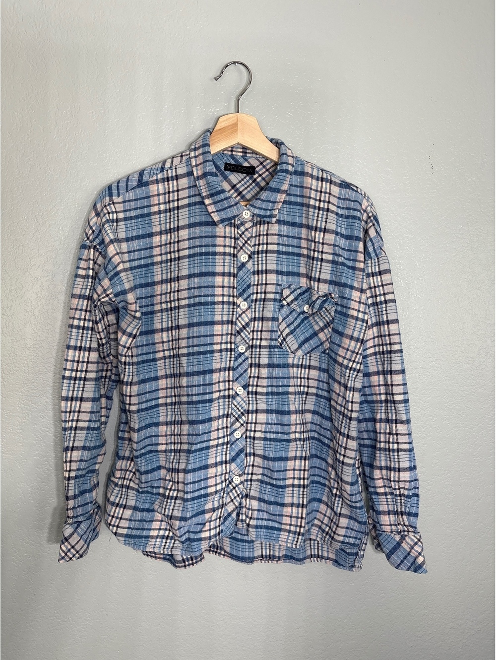 Volcom grunge street plaid flannel medium oversized